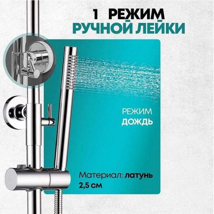 Душевая система Grocenberg GB7025CR Хром