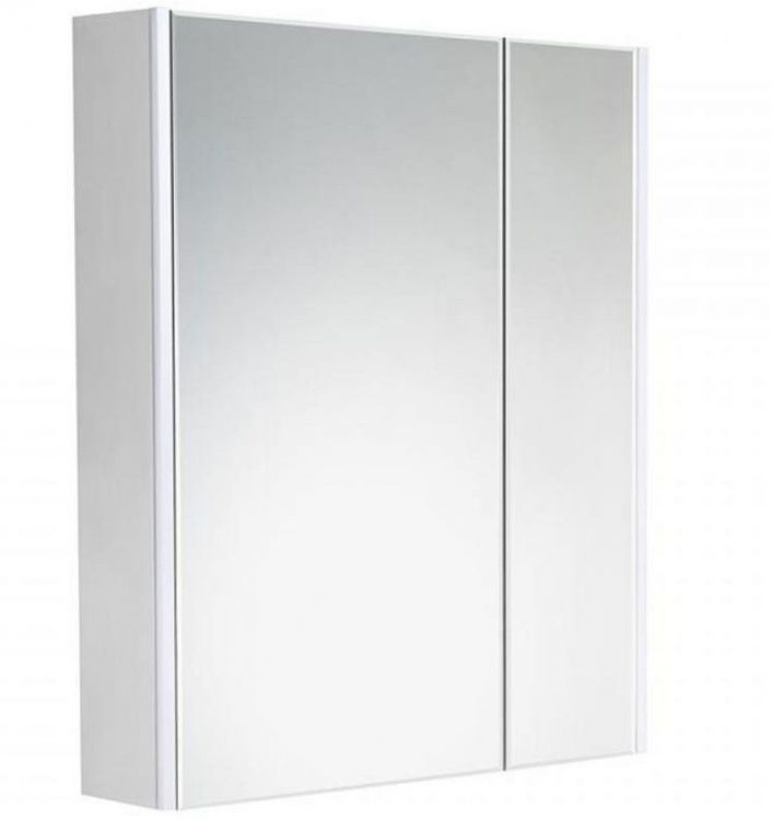 Зеркальный шкаф Roca Ronda 70 ZRU9303008 с подсветкой Бетон Белый матовый