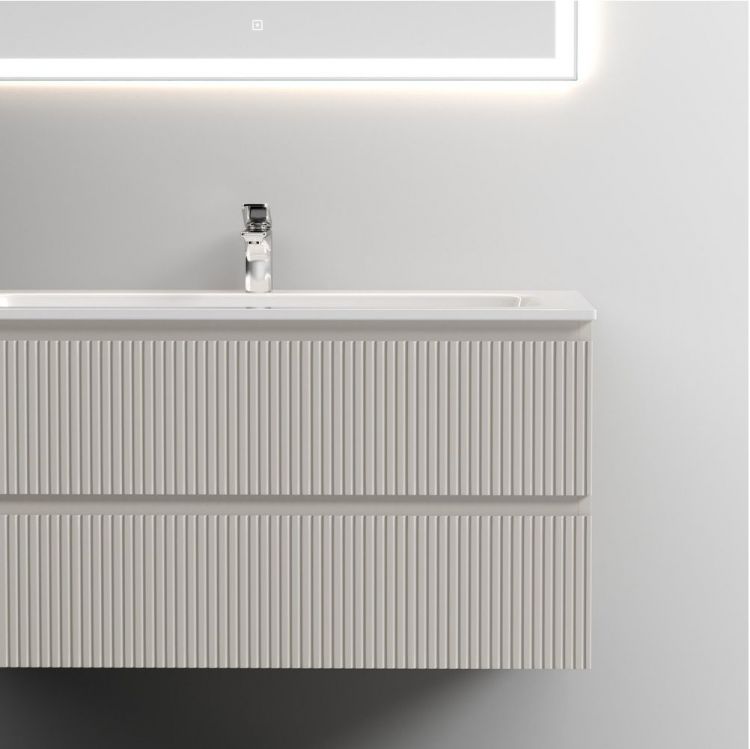 Тумба подвесная SANCOS под раковину Snob T левая, Beige Soft 995х445х500, SNT100LCE Тумба подвесная SANCOS под раковину Snob T левая, Beige Soft 995х445х500, SNT100LCE