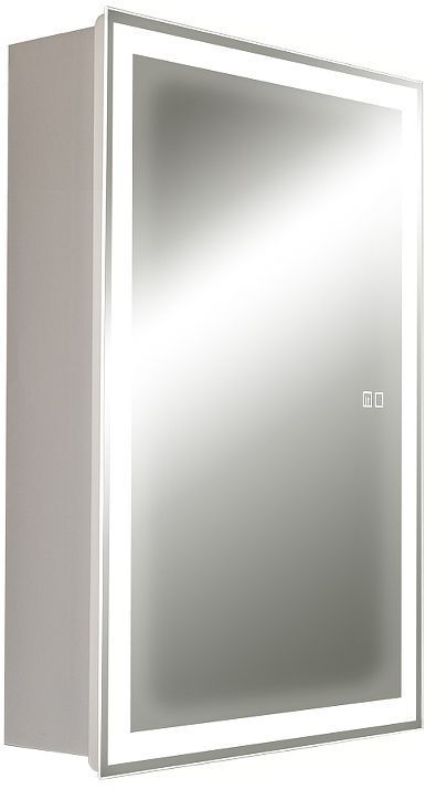 Зеркальный шкаф AQUAme AQM9201 60 с подсветкой цвет Белый