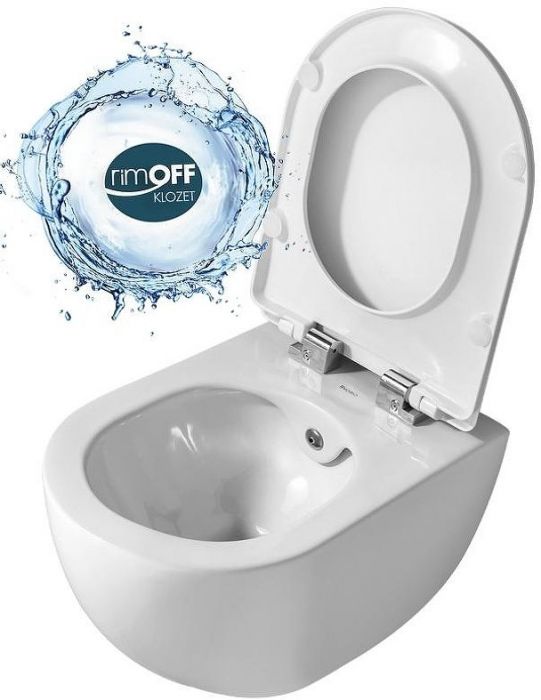 Унитаз биде Creavit Free FE322-00CB00E-0000 подвесной Белый без сиденья