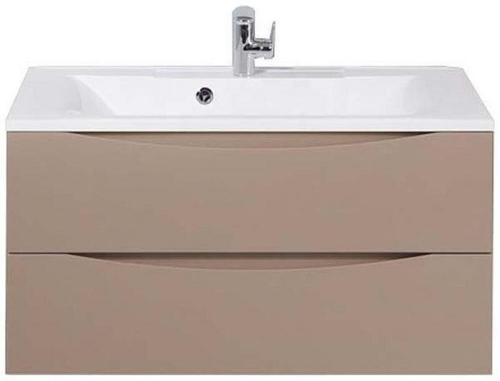 Тумба под раковину BelBagno Marino 90 MARINO-900-2C-SO-CL-P подвесная Capucino Lucido