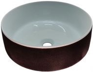 Раковина ARTCERAM WASHBASINS COL001 01 65 bianco/testa di moro Раковина ARTCERAM WASHBASINS COL001 01 65 bianco/testa di moro