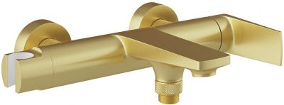 Смеситель для ванны AQUEDUTO LINHA,  шлифованное золото (LIN0650)