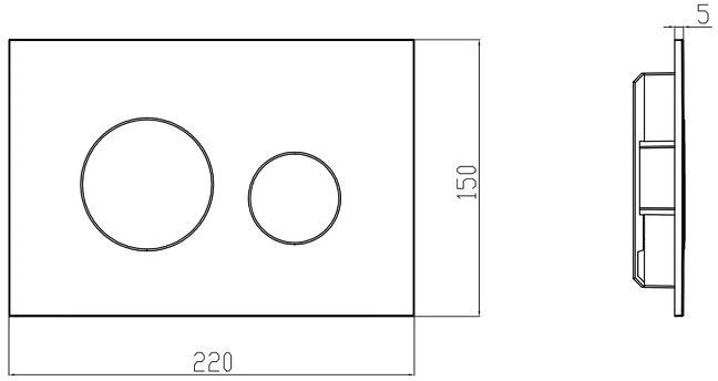 Инсталляция Splendy Stable ST3011TPRBM для унитаза с клавишей смыва цвет Черный матовый