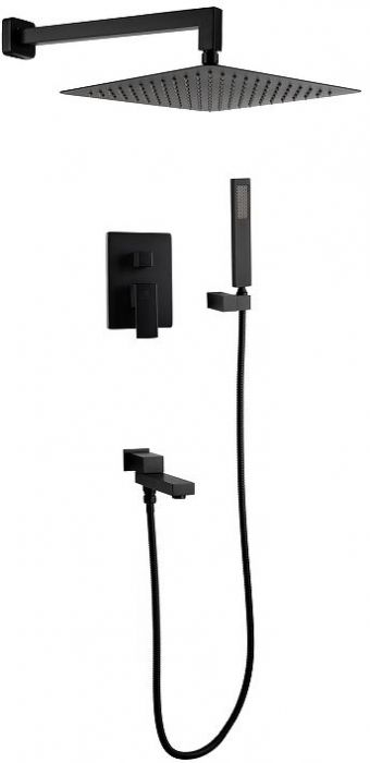 Душевая система FILARETE Fing FL1040BL цвет Черный матовый