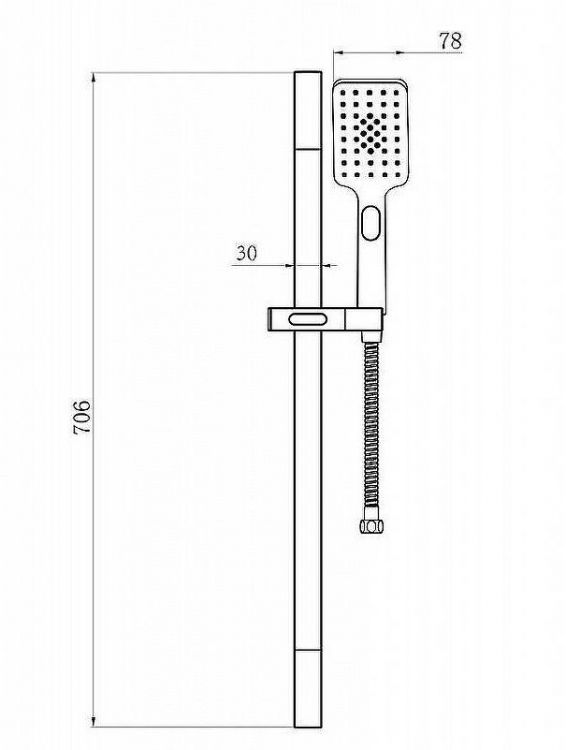 Душевой гарнитур Bravat Source D170BW-ENG Черный матовый Душевой гарнитур Bravat Source D170BW-ENG Черный матовый