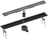 Душевой лоток Timo Drain System 90 DS230109/03 с Черной матовой решеткой