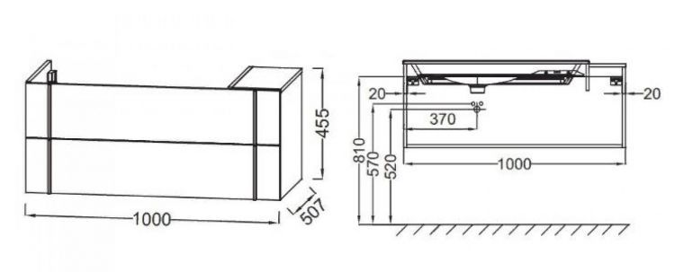 Тумба под раковину 100 см Jacob Delafon Nouvelle Vague EB3031-NR2 коричневая кожа Тумба под раковину 100 см Jacob Delafon Nouvelle Vague EB3031-NR2 коричневая кожа