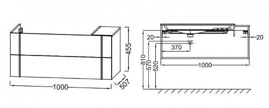 Тумба под раковину 100 см Jacob Delafon Nouvelle Vague EB3031-NR2 коричневая кожа Тумба под раковину 100 см Jacob Delafon Nouvelle Vague EB3031-NR2 коричневая кожа