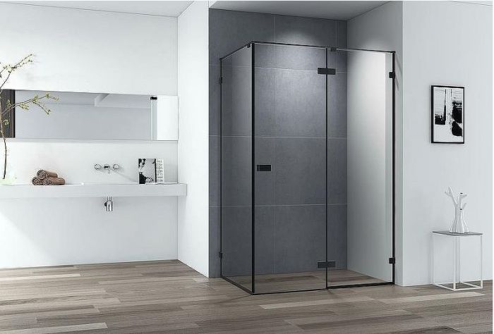 Душевой уголок Cezares Bellagio 120x100 BELLAGIO-AH-1-120/100-C-NERO профиль Черный матовый стекло прозрачное