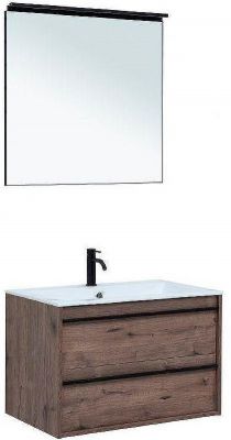 Комплект мебели для ванной Aquanet Lino 80 271956 подвесной Дуб веллингтон