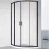 Душевой уголок Veconi Rovigo RV01B 80х80 RV01B-80-01-C7 профиль Черный матовый стекло прозрачное
