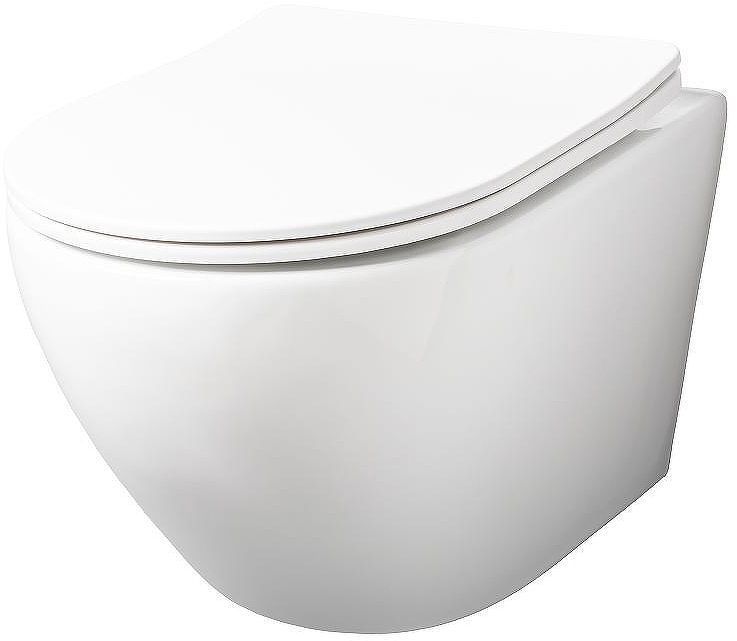 Комплект унитаза WellWant Aura WWU01122W с инсталляцией WellWant Standart 50 WWISI111BB с сиденьем Микролифт и Черной матовой клавишей смыва