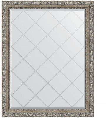 Зеркало Evoform Exclusive-G 120х95 BY 4358 с гравировкой в багетной раме - Виньетка античное серебро 85