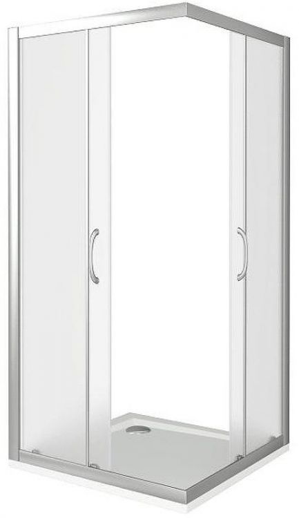 Душевой уголок Good Door Neo CR-80-C-CH 80х80 профиль Хром стекло прозрачное