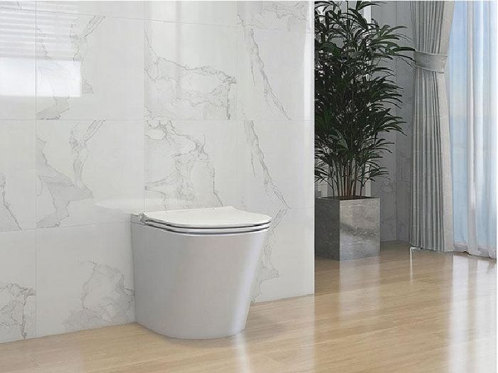 Унитаз биде Uni-Flow Mi-smart CB1088ZR приставной цвет Белый с сиденьем Микролифт