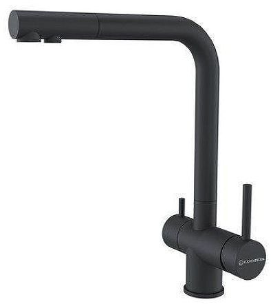 Смеситель для кухни KUCHENSTERN FOKUS-F 400BL40 цвет Черный матовый Смеситель для кухни KUCHENSTERN FOKUS-F 400BL40 цвет Черный матовый