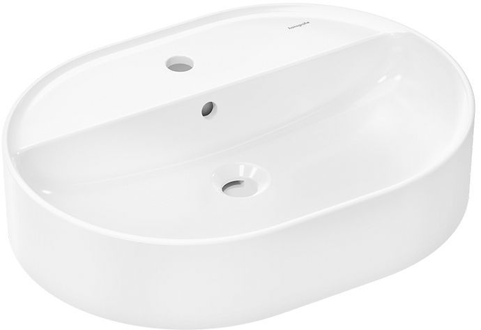 Hansgrohe Xuniva U Раковина-чаша 60x45см., накладная, 1 отв., цвет: белый