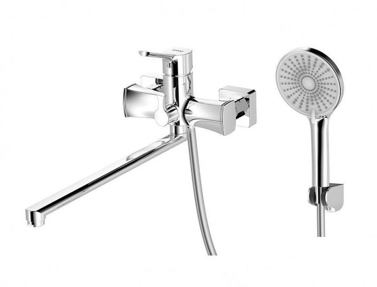 Смеситель для ванны AWP Shira S0551C универсальный цвет Хром
