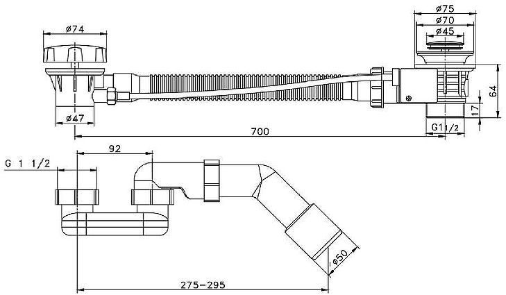 Слив-перелив Raglo R600.30.09 полуавтомат цвет Графит Слив-перелив Raglo R600.30.09 полуавтомат цвет Графит