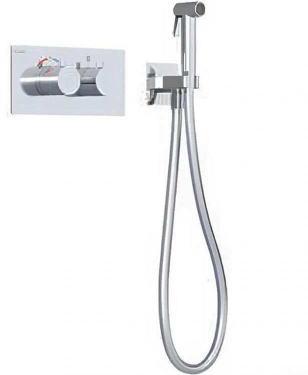 Гигиенический душ со смесителем Teska Lio Teo TS6206 с термостатом Хром
