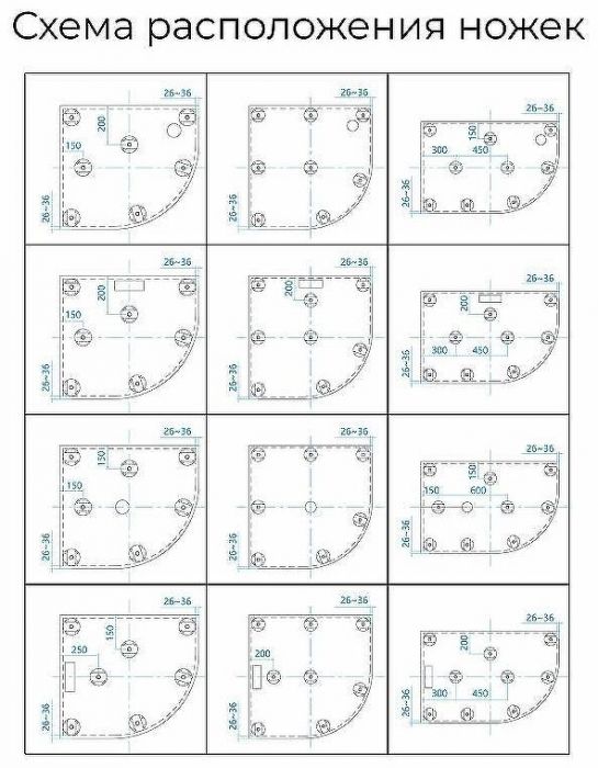Душевой поддон из искусственного камня RGW Stone Tray ST/R-G 90х90 16153099-02 Графит