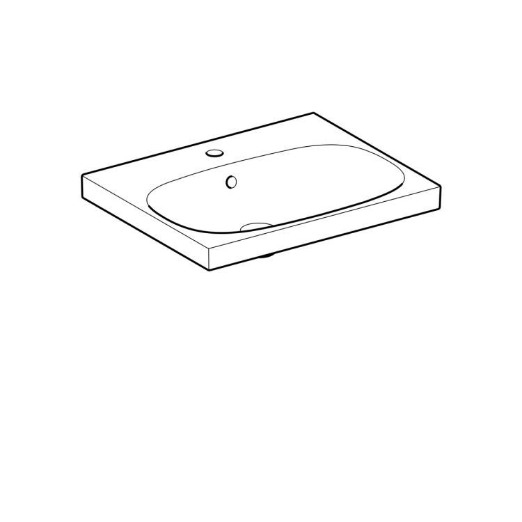 Раковина Geberit Acanto, 500.620.01.2