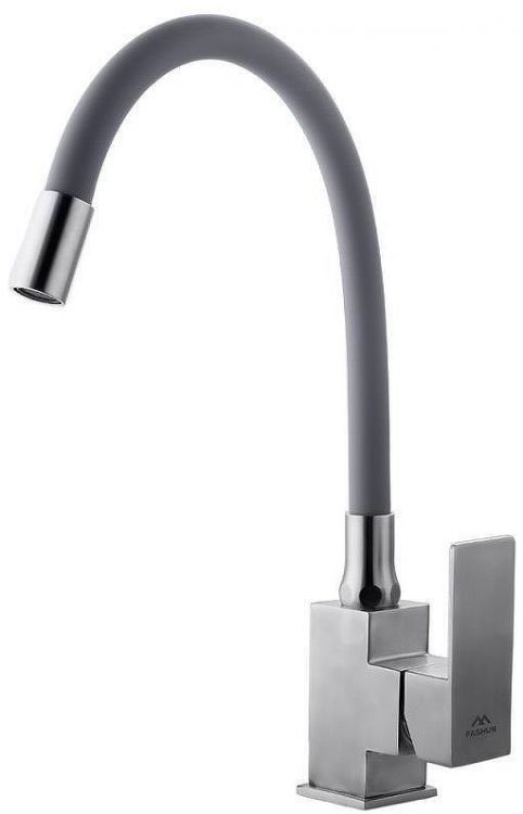 Смеситель для кухни Fashun A54302-12 цвет Сатин Серый