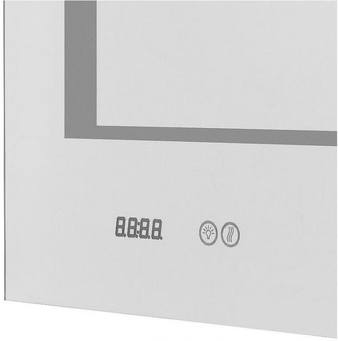 Зеркало Aquaton Сакура 100 1A235102SKW80 с подсветкой с сенсорным выключателем с антизапотеванием и часами