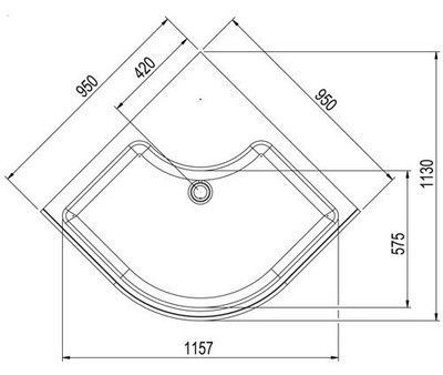 Душевая кабина Aquanet Fiji прозрачное стекло, с г/м