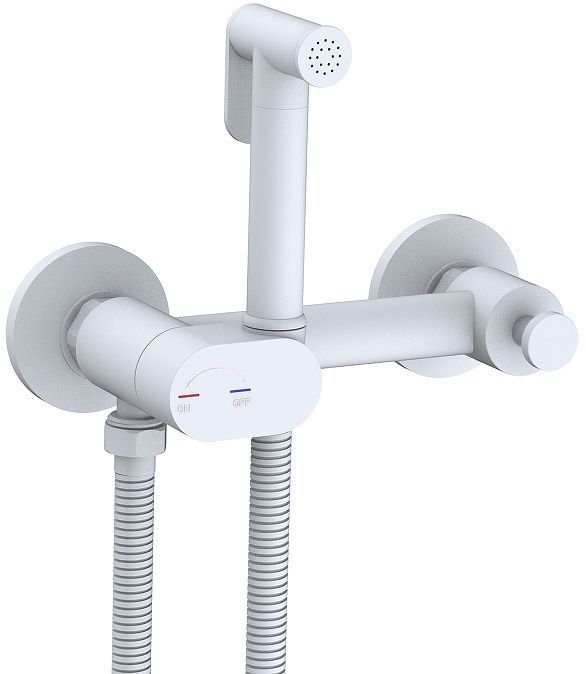 Гигиенический душ со смесителем WeltWasser Higi R02 WT 10000013660 цвет Белый матовый
