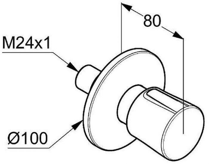 Переключатель потоков Kludi Balance 528470575 Хром