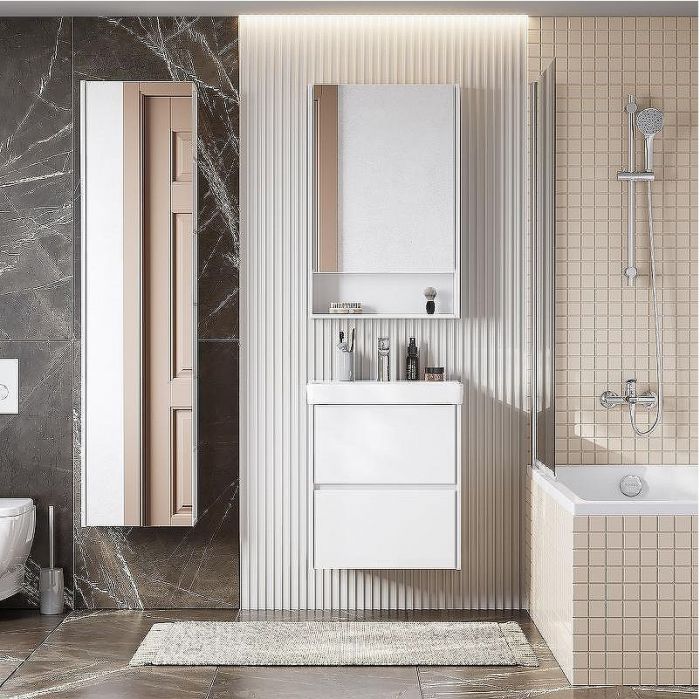 Тумба под раковину Aquaton Сканди 55 1A251701SD010 подвесная Белая