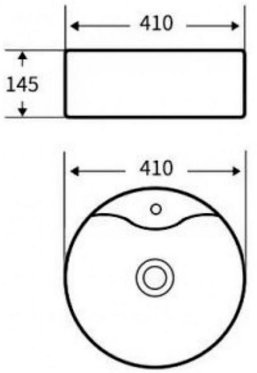 Раковина Esbano Beryl 41 ESRNBERYMB Черная матовая Раковина Esbano Beryl 41 ESRNBERYMB Черная матовая