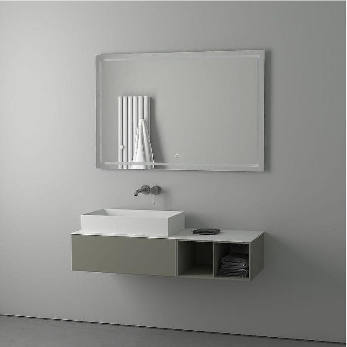 Зеркало Evoform Ledline 80x120 BY 2438 с подсветкой 35.5 W - сенсорный выключатель