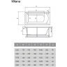 Акриловая ванна Vayer Milana 180x75 Гл000024278 без гидромассажа