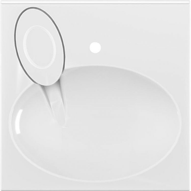 Раковина Paola Liguria 60x60 на стиральную машину Белая глянцевая Раковина Paola Liguria 60x60 на стиральную машину Белая глянцевая