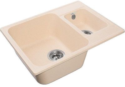Кухонная мойка GranFest Quarz GF-Z09 Бежевая