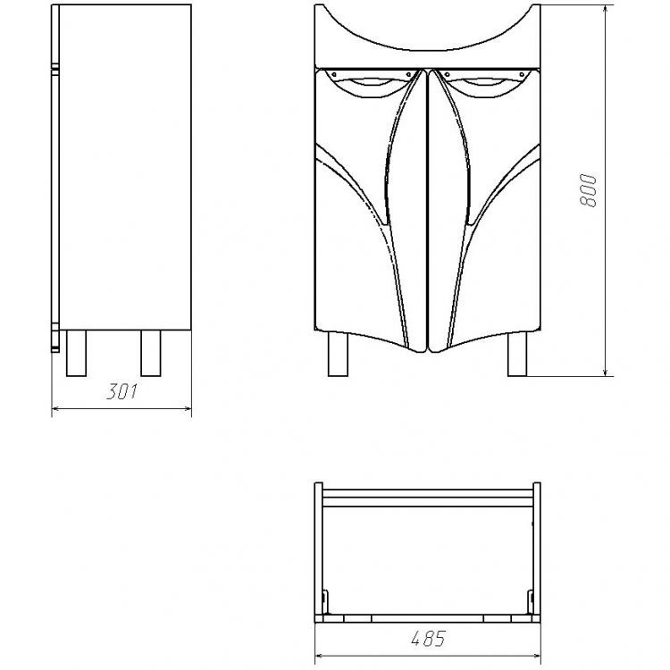 Belvento Fly 50 напольный белый чертеж2.jpg