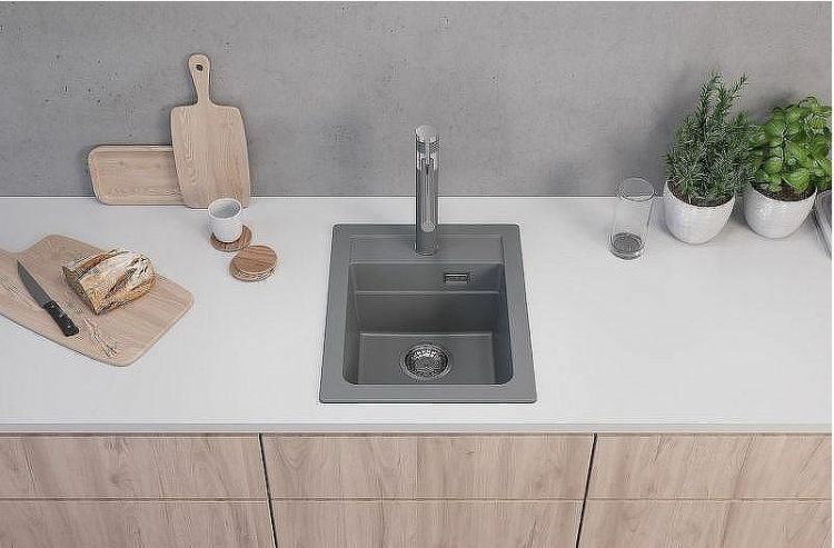 Кухонная мойка Alveus Granital Atrox 10 Concrete G81 400x500 1139770 Бетон