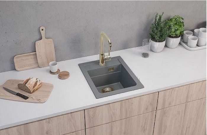 Кухонная мойка Alveus Granital Atrox 10 Concrete G81 400x500 1139770 Бетон