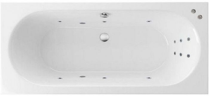 Акриловая ванна Excellent Oceana Slim 170x75 WAEX.OCE17S.LINE.CR с гидромассажем