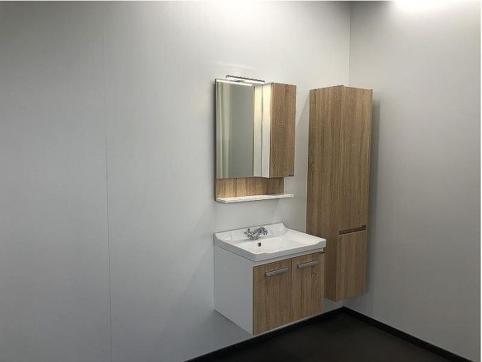 Зеркало со шкафом Comforty Рига 60 00004142211 Дуб сонома