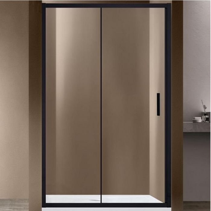 Душевая дверь Vincea Garda 120 VDS-1G120CLB профиль Черный стекло прозрачное