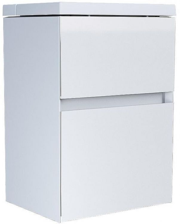 Тумба с раковиной Marka One Bumble 40П Ц0000001481 подвесная Белая Тумба с раковиной Marka One Bumble 40П Ц0000001481 подвесная Белая