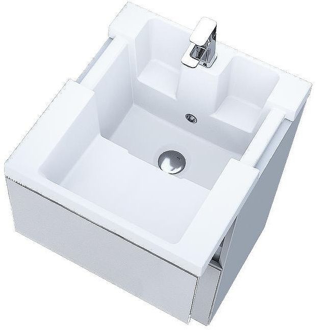 Тумба с раковиной Marka One Bumble 40П Ц0000001481 подвесная Белая Тумба с раковиной Marka One Bumble 40П Ц0000001481 подвесная Белая