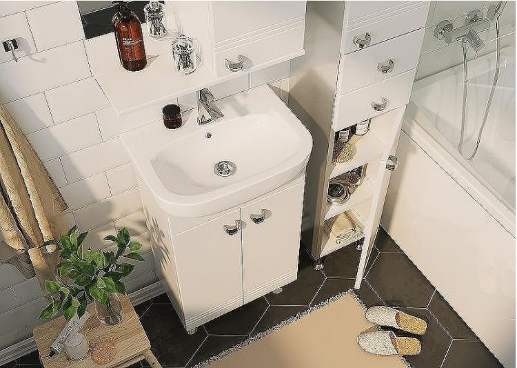 Тумба под раковину 1MarKa Story 45Н У99313 Белый глянец Тумба под раковину 1MarKa Story 45Н У99313 Белый глянец