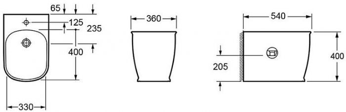 Биде Lavinia Boho Bell Pro 33010040 цвет Белый
