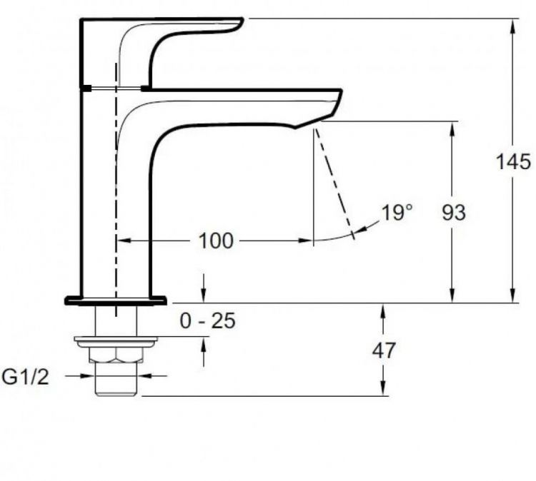 Смеситель для раковины Jacob Delafon Aleo E72288-CP Смеситель для раковины Jacob Delafon Aleo E72288-CP